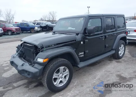 2020 Jeep Wrangler Unlimited Sport S 4X4 z USA, uszkodzony, nr VIN 1C4HJXDG7LW291629